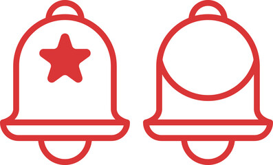 Christmas icons and symbols. Vector line symbol elements for web design and apps