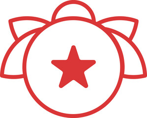 Christmas icons and symbols. Vector line symbol elements for web design and apps