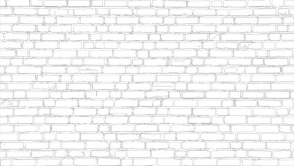 Brick wall background illustration with white color texture