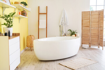 Interior of modern stylish bathroom
