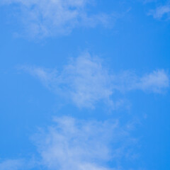 Obraz premium blue sky with beautiful natural white clouds