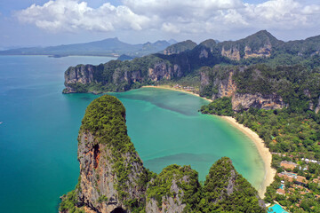 Railay Beach near Ao Nang in the province of Krabi, Southern Thailand