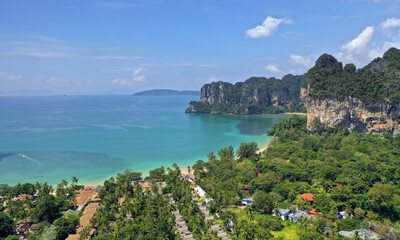 Railay Beach near Ao Nang in the province of Krabi, Southern Thailand