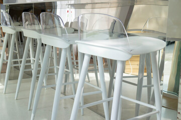 Table and seat in co-working space