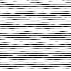 Horizontal curved lines, hand drawing. Minimalistic vector background, seamless pattern.	
