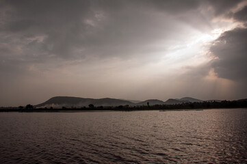 sunset at rambha odisha india