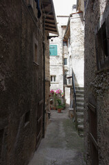 In the streets of Scanno: View of the characteristic village