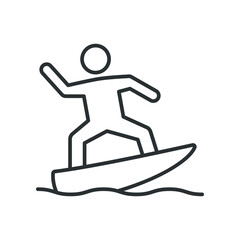 Surfing icon