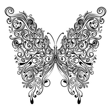 The butterfly with the big beautiful wings for tattoo inspiration
