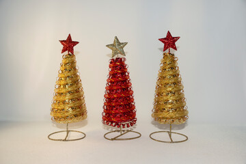 winter, new year, Christmas, magic, holiday, Golden, red, Christmas tree, star, decoration, design, decor, color, mood, uniqueness, thing, product, creativity, art, image, style, gift, purchase,beauty