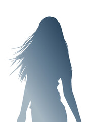 女性シルエット