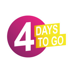 four days to go sale countdown badge