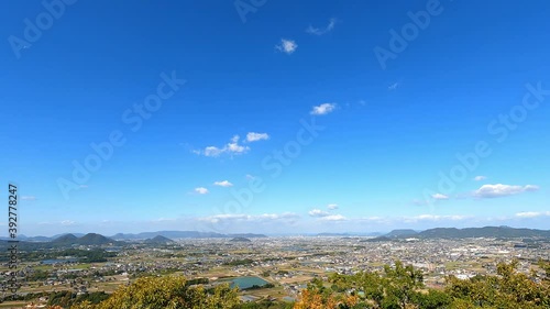 讃岐平野 秋 香川県三木町から高松市街方面を望む Wall Mural Kozo