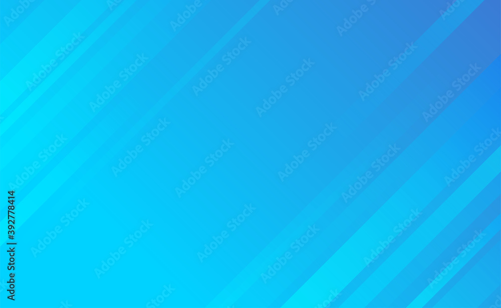 Wall mural abstract geometric modern digital dynamic shape concept blue gradient background vector illustration