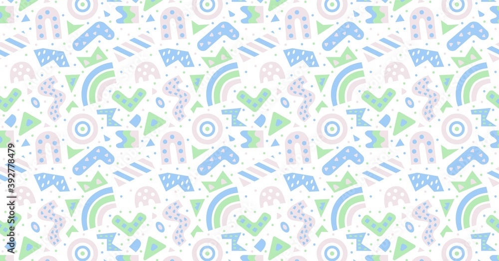 Poster minimal memphis seamless pattern background