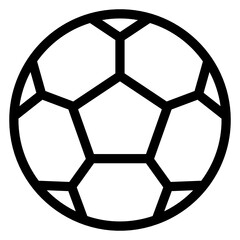 Fototapeta premium A filled design icon of football 