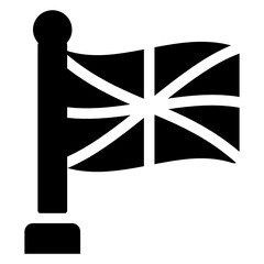 London flag, modern glyph style 