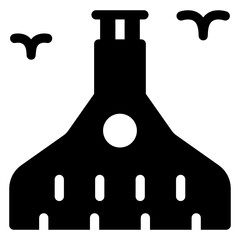 
Dutch house icon in design  
