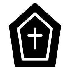 Fototapeta premium Holy christian father headwear, solid icon of pope 