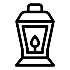 
Trendy icon of lamp rack, filled vector 
