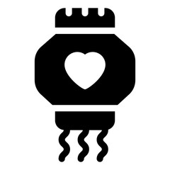 
An icon of traditional ketupat, decorative accessory  
