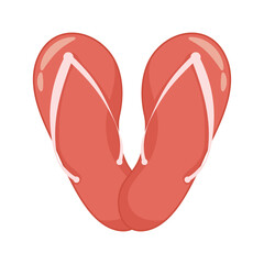 flip flops flat style icon