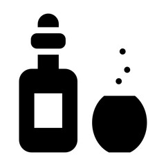 
Wine bottles, russian vodka alcoholic beverage solid icon
