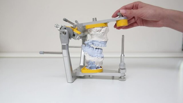 Dental examinations, braces, tooth articulator, technology, work in clinics