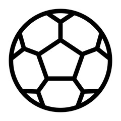 Fototapeta premium A filled design icon of football 