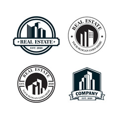 A Set Of Building Vector , A Set Of Real Estate Logo