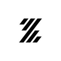 z initial logo design vector graphic idea creative