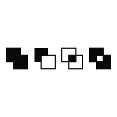 Vector settings icon or path finder settings with shape mode.