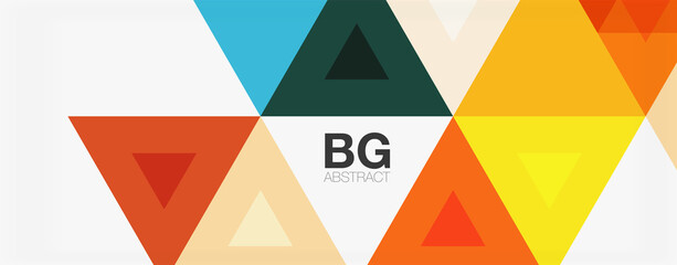 Mosaic triangle pattern abstract background for cover, banner, flyer and poster and other template