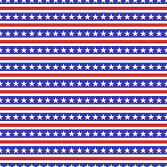 Vector graphics of American flag seamless patterns, perfect for printing on fabric