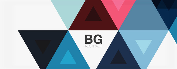 Mosaic triangle pattern abstract background for cover, banner, flyer and poster and other template