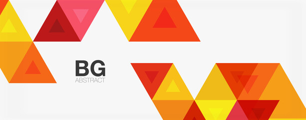 Mosaic triangle pattern abstract background for cover, banner, flyer and poster and other template