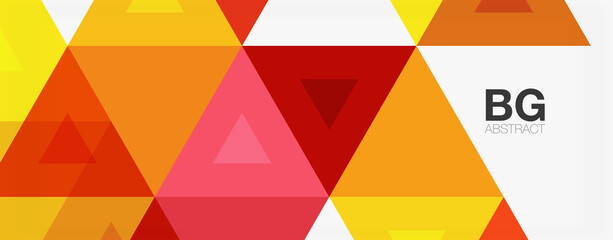 Mosaic triangle pattern abstract background for cover, banner, flyer and poster and other template