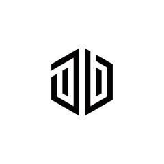 d b db initial logo design vector graphic idea creative