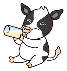 赤ちゃん牛 © さとうリョウイチ（Ryoichi)