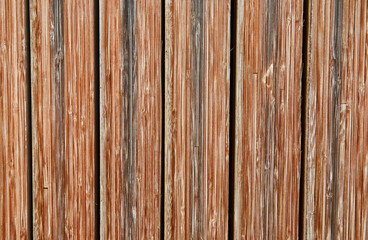Old brown vintage grunge background made of vertical wooden boards