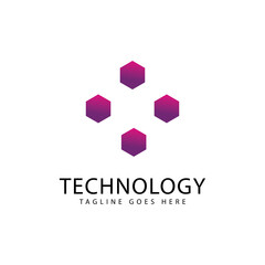 Technology logo icon vector template.