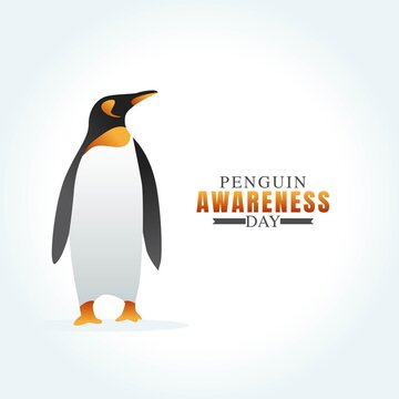 Penguin Awareness Day Vector Illustration. Suitable for greeting card poster and banner