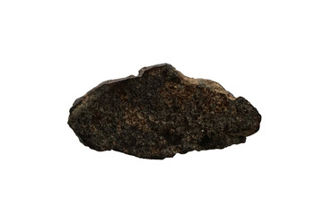  Iron Meteorite isolated on white background.