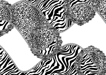 abstract leopard print texture design	

