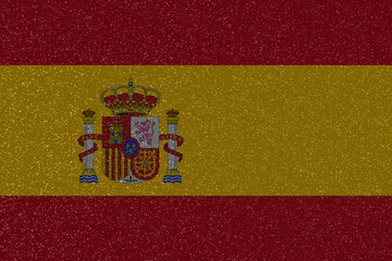 flag of spain. 3d illustration