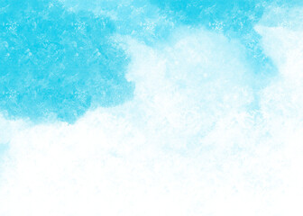 Fototapeta na wymiar Abstract painting background picture with pastel blue, white colors and space for text or image. can be used as a horizontal background picture