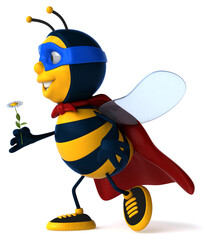 Fun bee - 3D Illustration