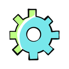 settings or machine symbol icon logo