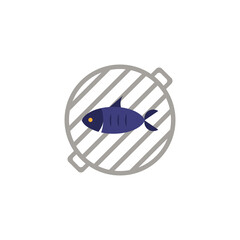 Grilled Fish icon. Simple element from grill and barbecue collection. Creative Grilled Fish icon for web design, templates, infographics and more