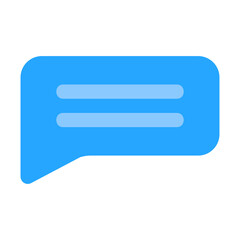 Message icon vector illustration in flat style for any projects